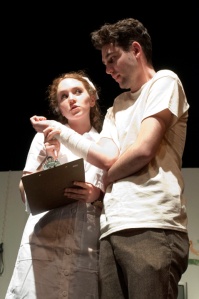 Eileen O'Connor and Matt Rahter performing in One Flew Over the Cuckoo's Nest. Photograph © Lauren Bryant