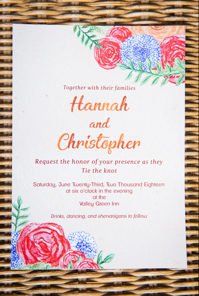 Hannah and Christopher - Invitation