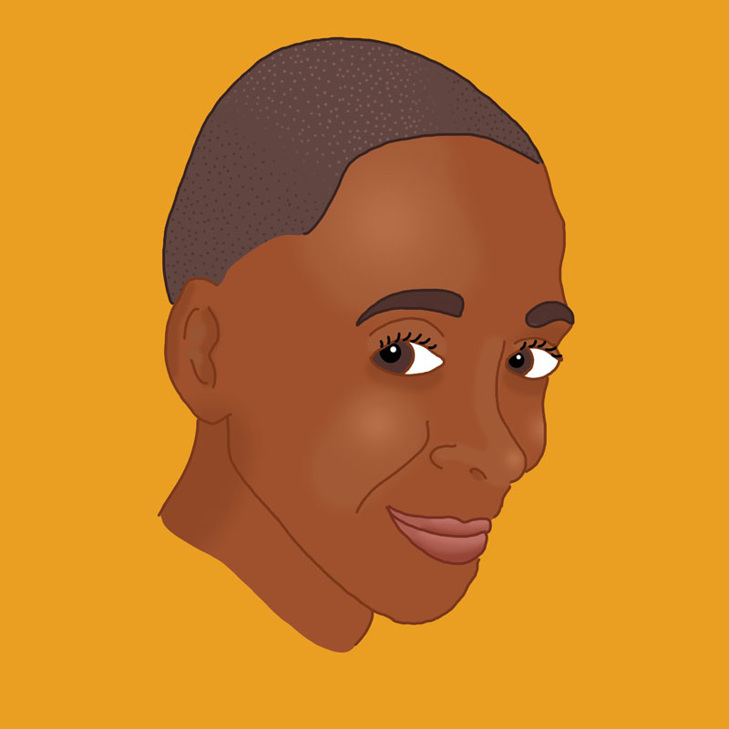 Illustrated Portrait of Rhonda